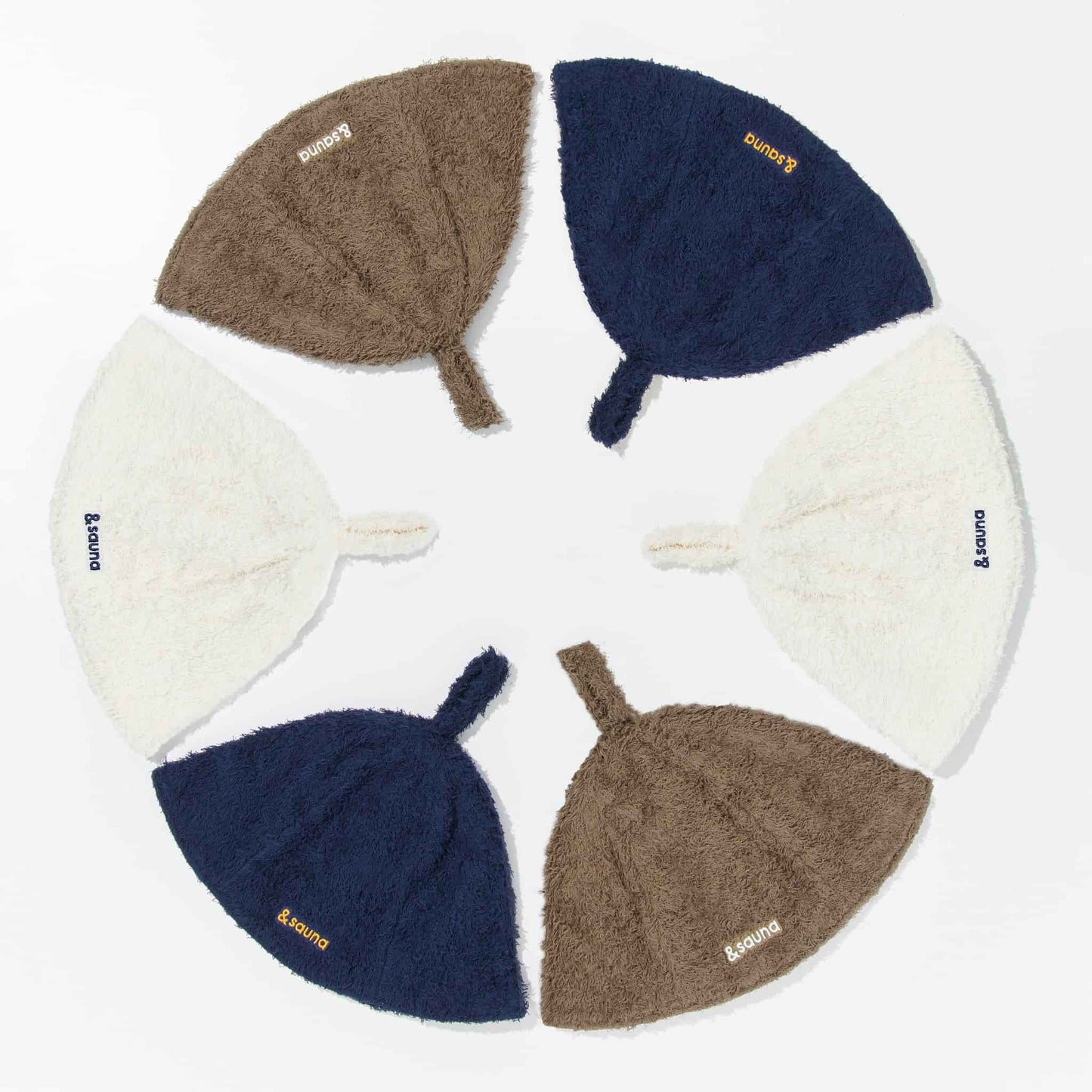 Sauna hat (white×navy)