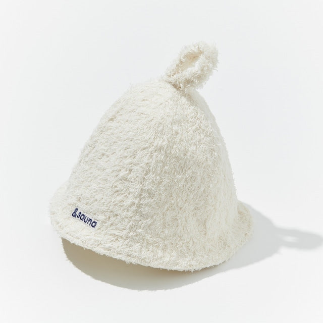 Sauna hat (white×navy)