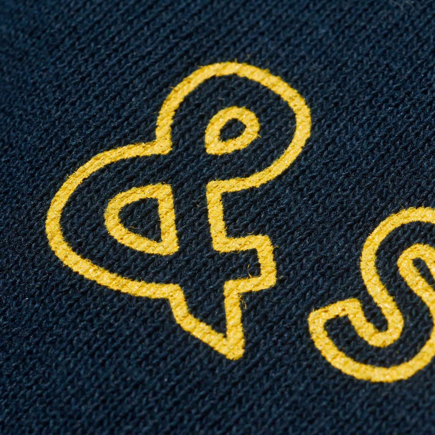 &sauna Tee(navy×yellow)