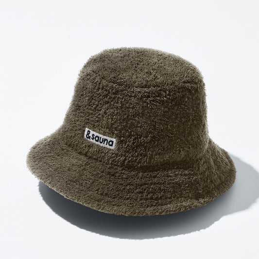 Bucket Sauna hat (olive×navy)