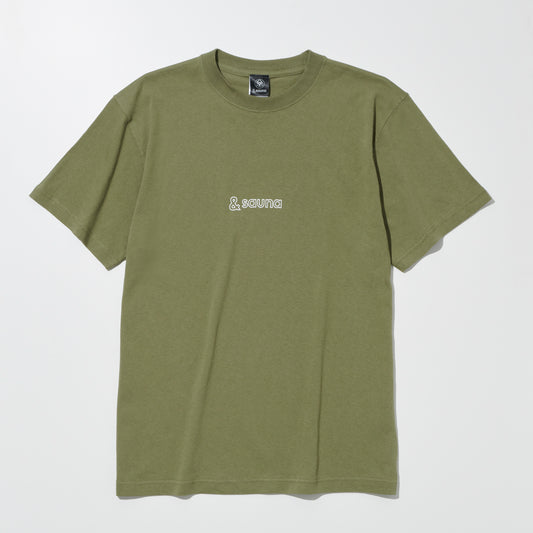 &sauna Tee(khaki×white)