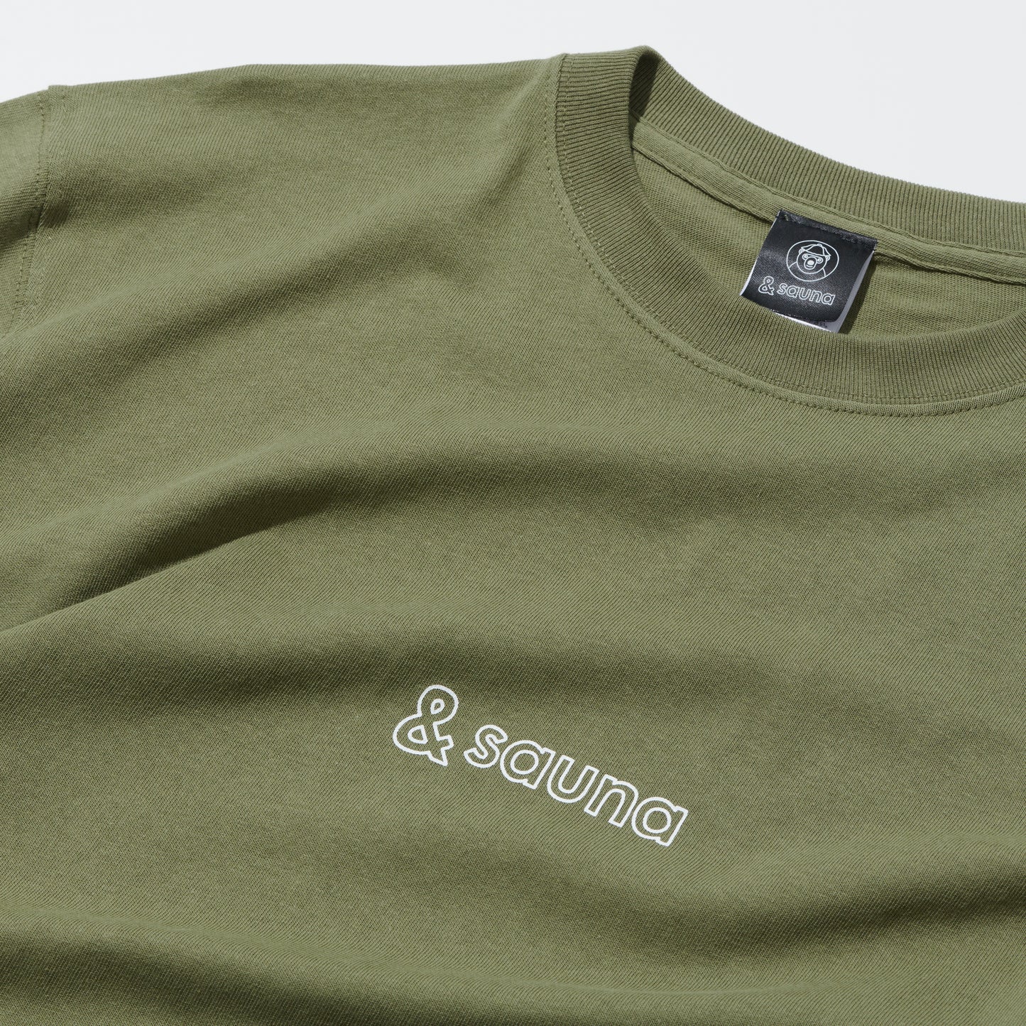 &sauna Tee(khaki×white)