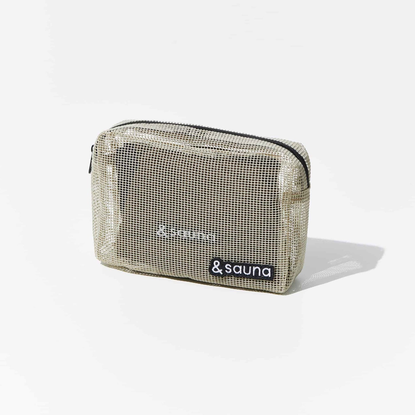 PVCメッシュポーチ（チョークホワイト）