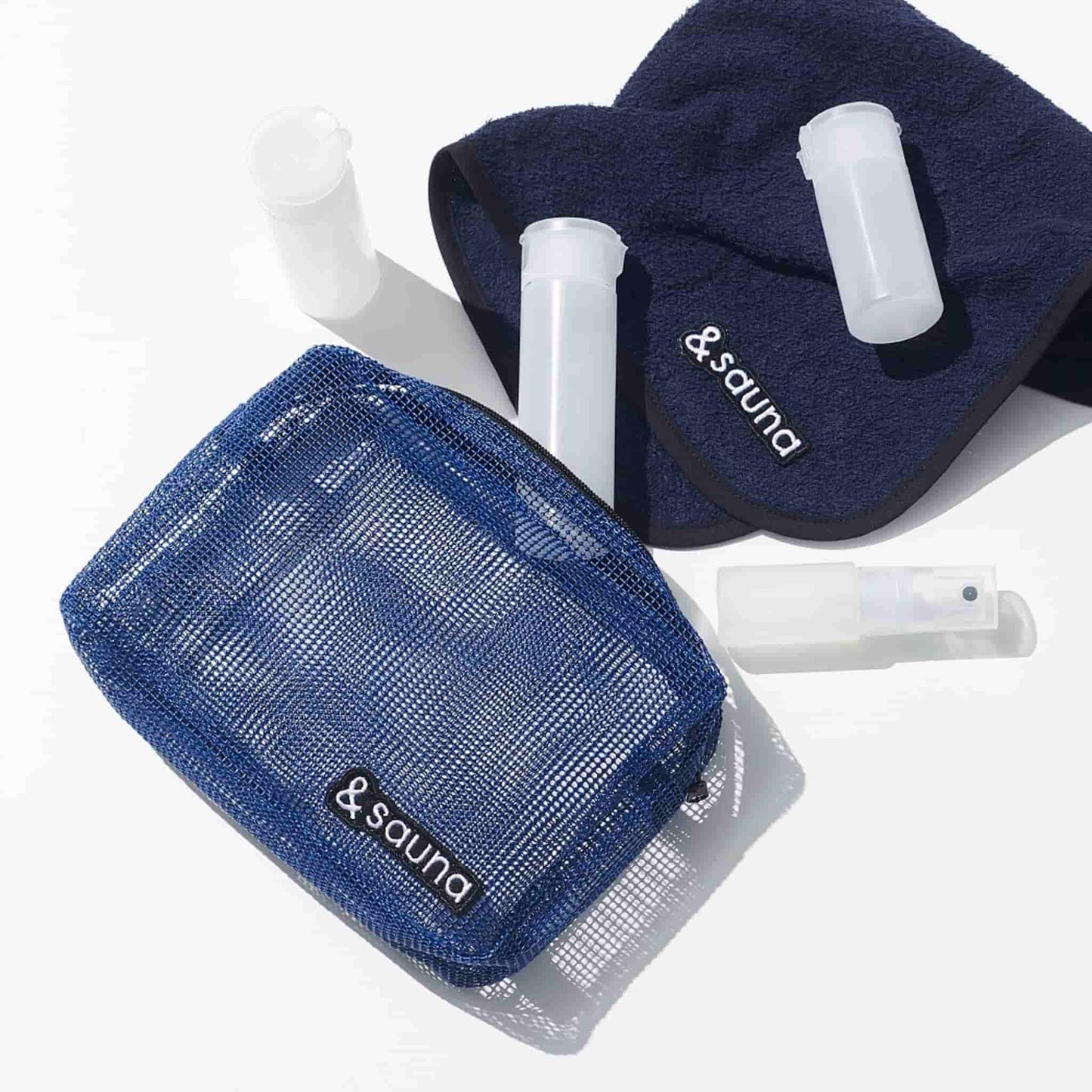 PVCメッシュポーチ（ネイビー）