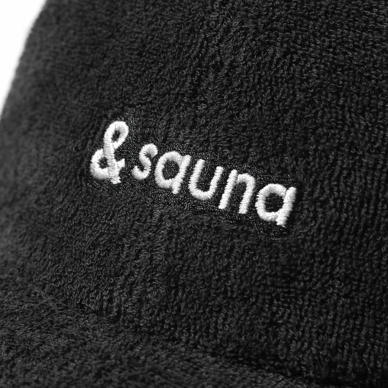 Baseball Sauna cap（black×white）