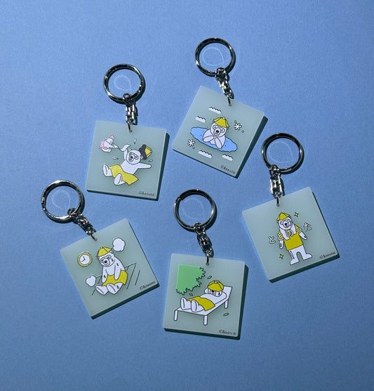 &sauna 新商品　キーホルダー　蓄光　光る　サ活　アイテム　サイズアップ　プレゼント　ギフト　